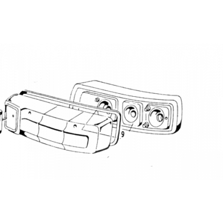 109 - BL 61573  Joint de cabochon de feux arrière Maserati Mistral