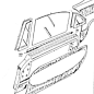 3.02.21.427 Paire de joints de lèche vitres gauche et droit Maserati Sebring