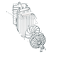 807928 Radiateur gauche de refroidissement Ferrari F355