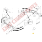 MC3781/8J Joint d'embase rétroviseur Ferrari 206/246 GT Dino