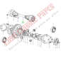 105220K Jeu de soufflet d'arbre de transmission Ferrari 206/246 GT Dino