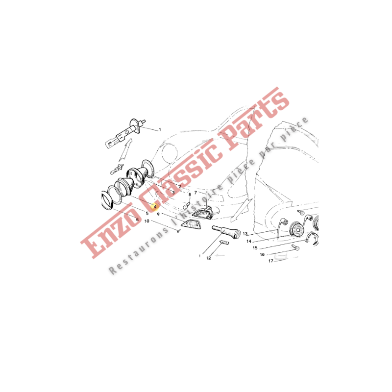 200821 Phare avant original Ferrari 206/246/275