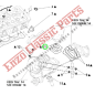 467362300 Joint de collecteur d'echappement Maserati 3200/Biturbo/Ghibli/QuattroporteIV