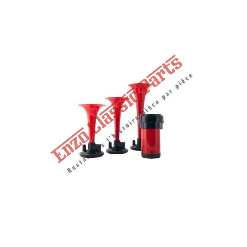 Klaxon  2 tons 12v  3 trompettes pour Ferrari et Maserati