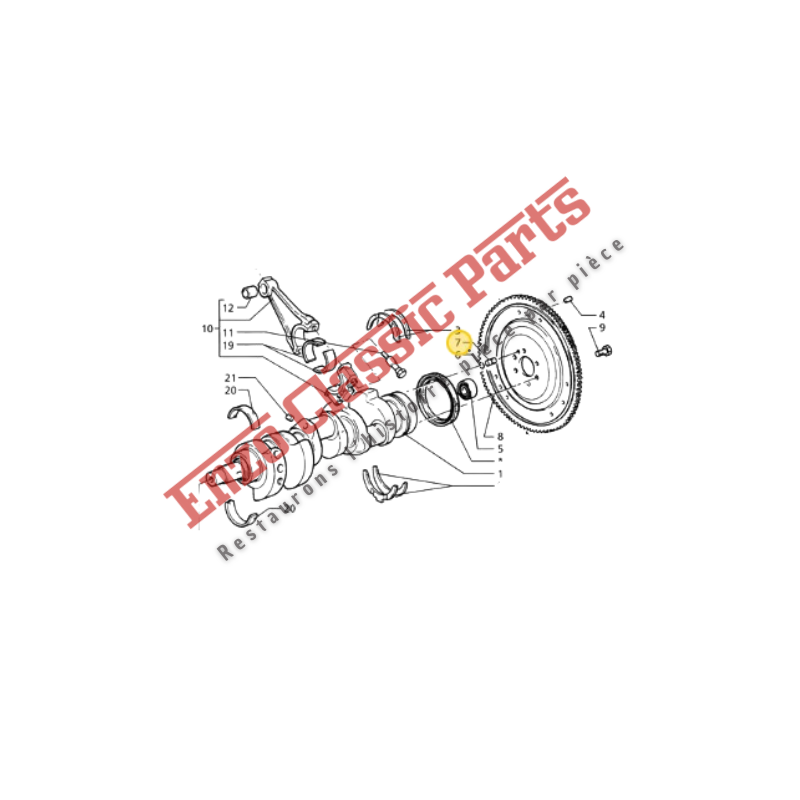 310820301 Pion de centrage Maserati 3200/Biturbo/Ghibli2/Quattroporte IV/Shamal