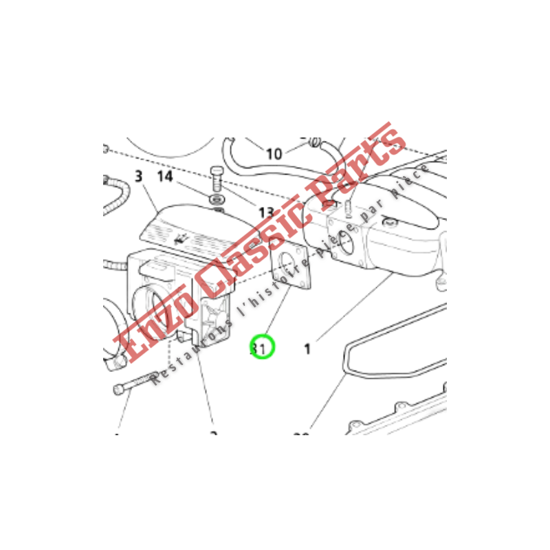 585063600 Joint de Boitier de papillon Maserati 3200 GT