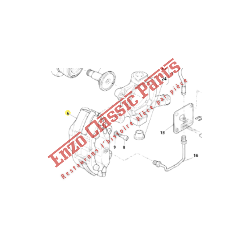 387200107 Etrier de frein avant gauche Maserati 3200 renovation