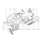 Ferrari 208 308 328 Grille de dégivrage supérieure de tableau de bord noir 60044401