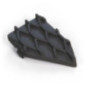Maserati Levante GTS Trofeo Cache de crochet de pare-chocs avant noir 670137948