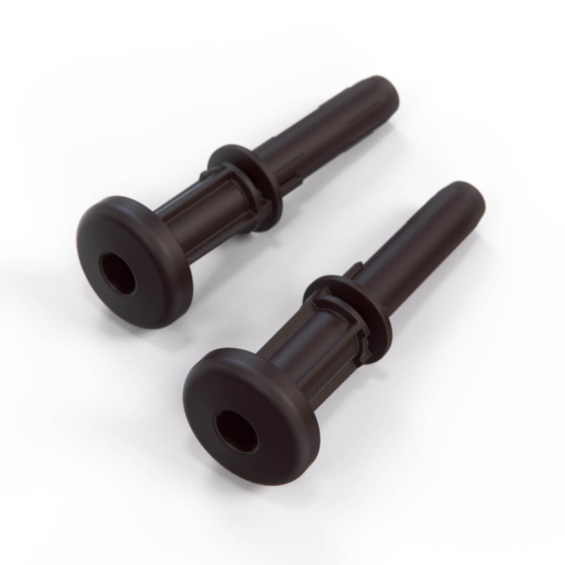 Maserati Quattroporte M139 Support de fixation d'appuie-tête lot de 2 L0334018 981313600 L0334019 981313700 - brun foncé