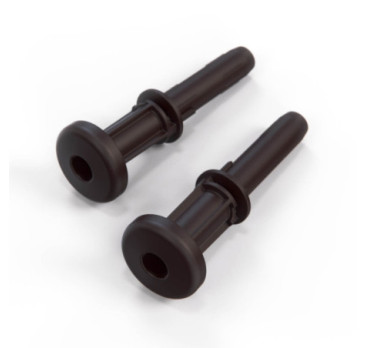 Maserati Quattroporte M139 Support de fixation d'appuie-tête lot de 2 L0334018 981313600 L0334019 981313700 - brun foncé