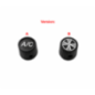 Ferrari 208 / 308 Air Conditioning Regulator Knob 2 Versions Black - Version B
