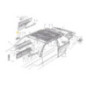 Maserati Biturbo Ghibli Shamal Grille d'aération de porte gauche ou droit brun foncé 318353371 / 318353372 - droit
