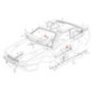 Maserati Biturbo Ghibli Shamal Sortie d'échappement gauche ou droit noir 318320313 / 318320314 - gauche