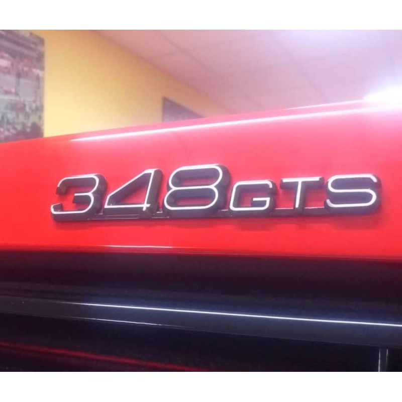 Ferrari 348 GTS Logo de coffre - Finition complète (prête à poser)