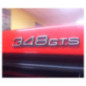 Ferrari 348 GTS Logo de coffre - Finition complète (prête à poser)