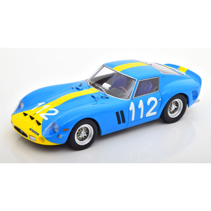 Ferrari 250 GTO n°112, Targa Florio 1964 – bleu clair/jaune – KK Scale 1:18