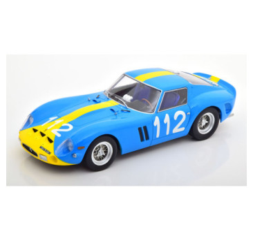 Ferrari 250 GTO n°112, Targa Florio 1964 – bleu clair/jaune – KK Scale 1:18
