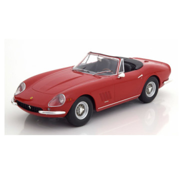 Ferrari 275 GTB4 NART Spyder capote amovible – rouge – KK Scale 1:18