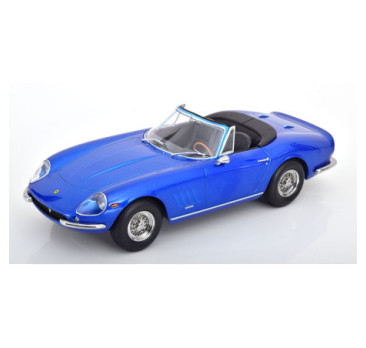 Ferrari 275 GTB4 NART Spyder capote amovible – bleu métallisé – KK Scale 1:18