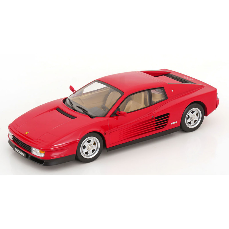Ferrari Testarossa intérieur crème 1986 – rouge – KK Scale 1:18