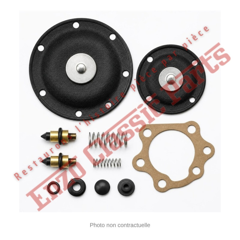 Kit membranes pompe à essence Maserati 6 cylindres injection 3500 GTi / Sebring / Mistral Kit membranes pompe à essence Maserati 6 cylindres injection 3500 GTi / Sebring / Mistral