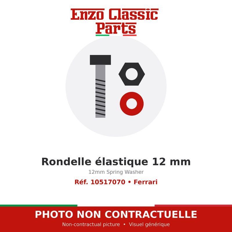 Ferrari - 12mm Spring Washer - Ref. 10517070