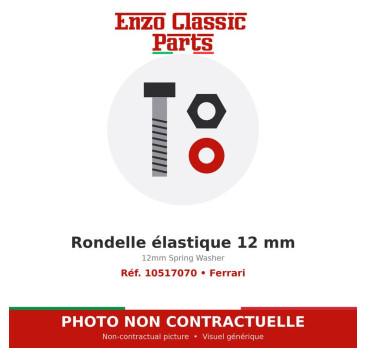 Ferrari - 12mm Spring Washer - Ref. 10517070