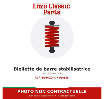 Ferrari - Biellette de barre stabilisatrice - Réf. 104420/A