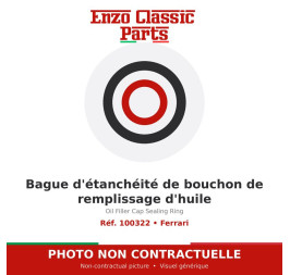 Ferrari - Bague d'étanchéité de bouchon de remplissage d'huile - Réf. 100322