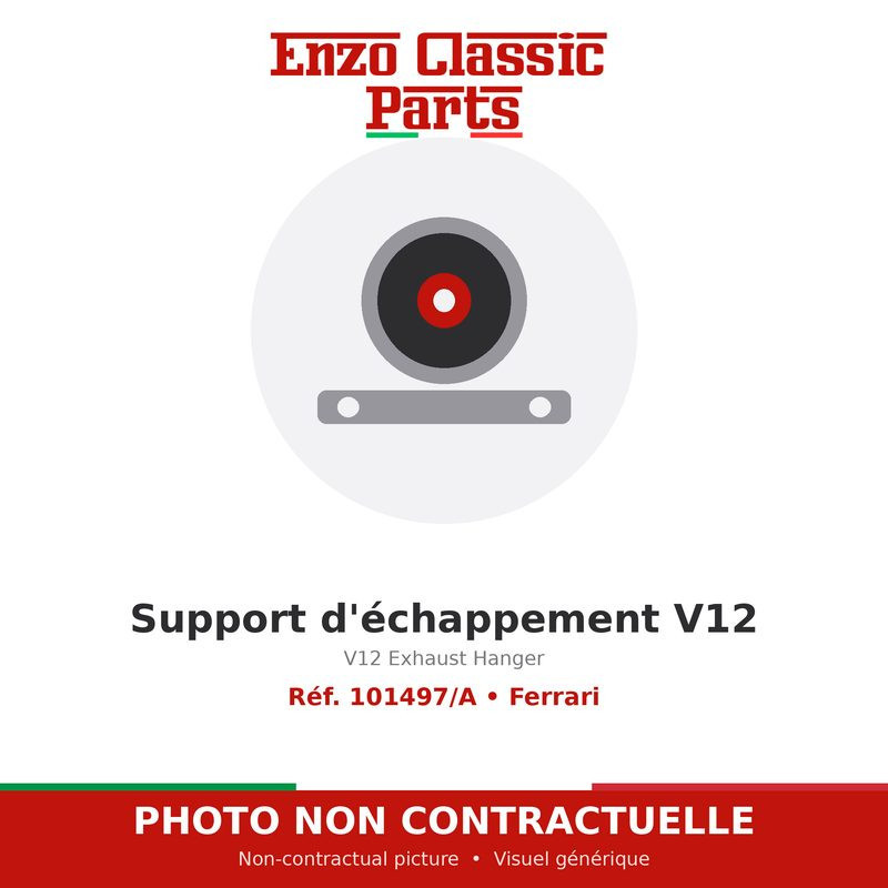 Ferrari - Support d'échappement V12 - Réf. 101497/A