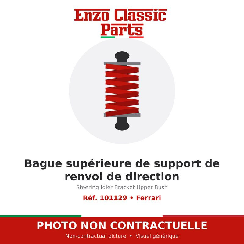 Ferrari - Bague supérieure de support de renvoi de direction - Réf. 101129