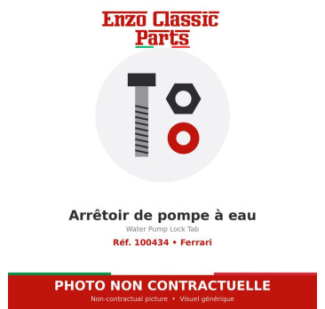 Ferrari - Arrêtoir de pompe à eau - Réf. 100434