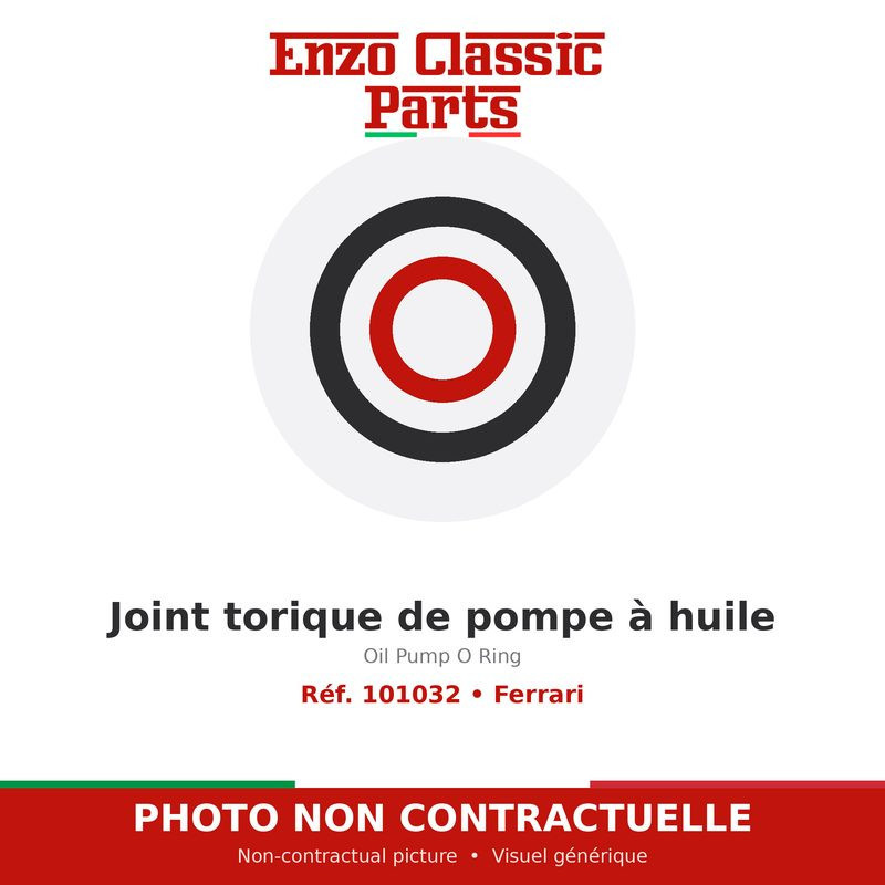 Ferrari - Oil Pump O Ring - Ref. 101032