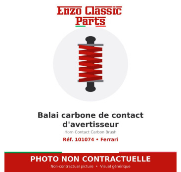 Ferrari - Balai carbone de contact d'avertisseur - Réf. 101074