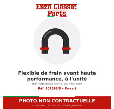 Ferrari - High Performance Front Brake Hose, each - Ref. 101393/S