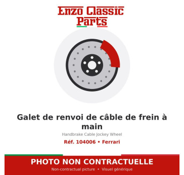 Ferrari - Handbrake Cable Jockey Wheel - Ref. 104006