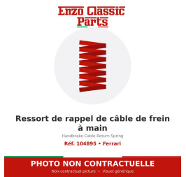 Ferrari - Ressort de rappel de câble de frein à main - Réf. 104895