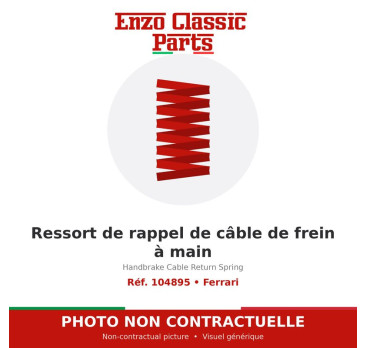 Ferrari - Handbrake Cable Return Spring - Ref. 104895