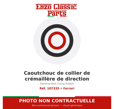 Ferrari - Caoutchouc de collier de crémaillère de direction - Réf. 107335