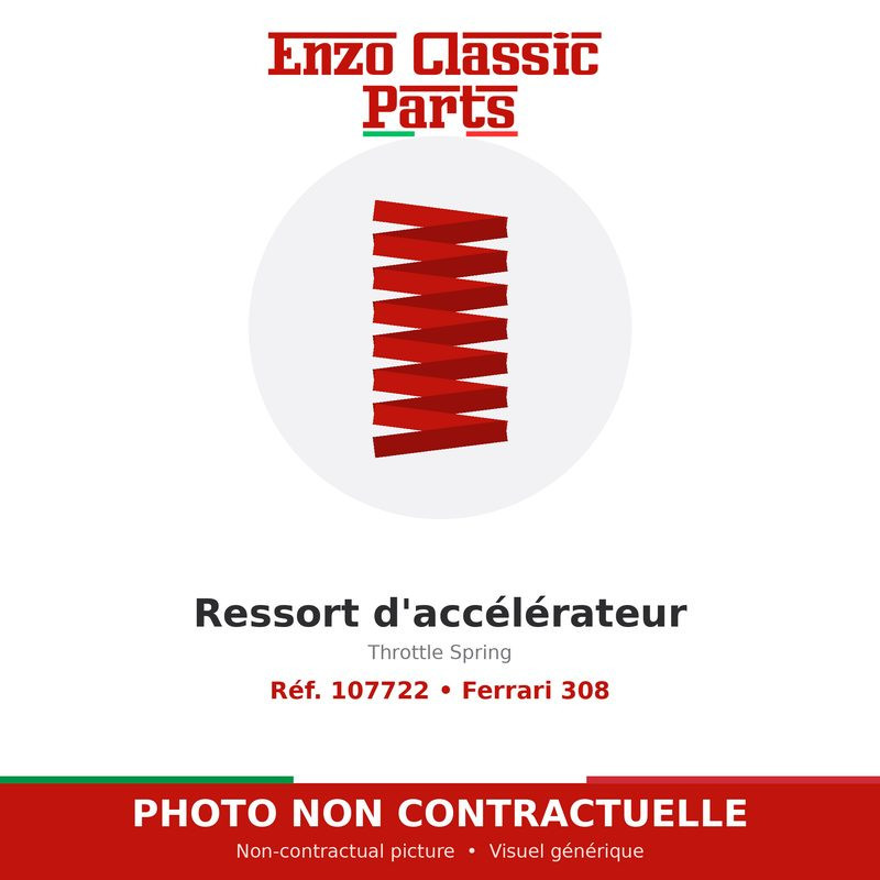 Ferrari 308 - Throttle Spring - Ref. 107722