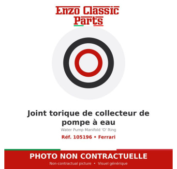 Ferrari - Joint torique de collecteur de pompe à eau - Réf. 105196