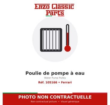 Ferrari - Poulie de pompe à eau - Réf. 105166