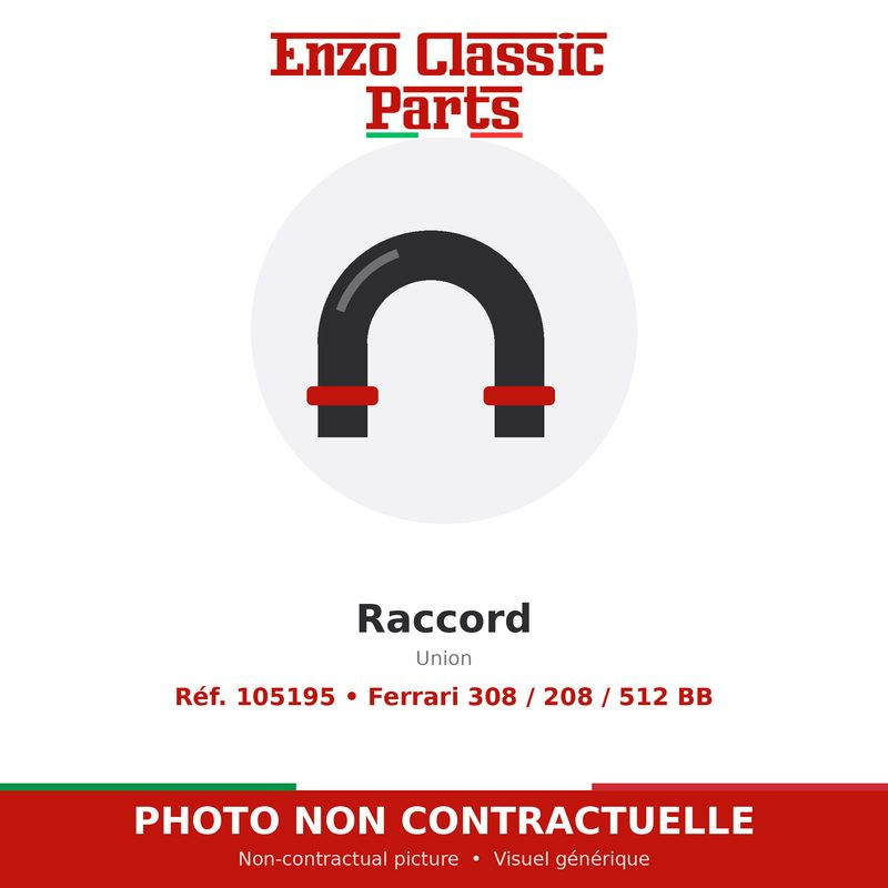 Ferrari 308 / 208 / 512 BB - Raccord - Réf. 105195