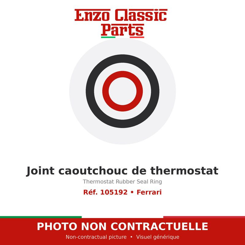 Ferrari - Joint caoutchouc de thermostat - Réf. 105192