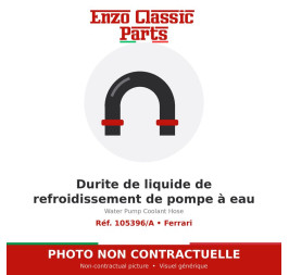 Ferrari - Durite de liquide de refroidissement de pompe à eau - Réf. 105396/A