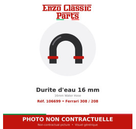 Ferrari 308 / 208 - Durite d'eau 16 mm - Réf. 106699