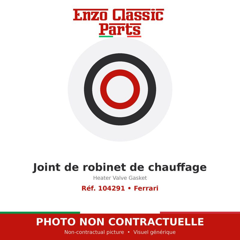 Ferrari - Heater Valve Gasket - Ref. 104291