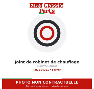 Ferrari - Heater Valve Gasket - Ref. 104291