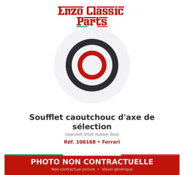 Ferrari - Soufflet caoutchouc d'axe de sélection - Réf. 106168